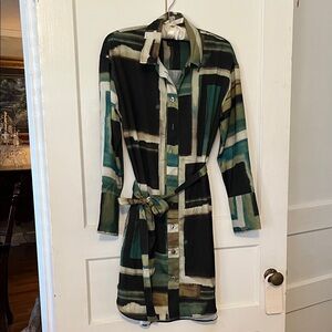 Banana Republic Multicolor Shirt Dress